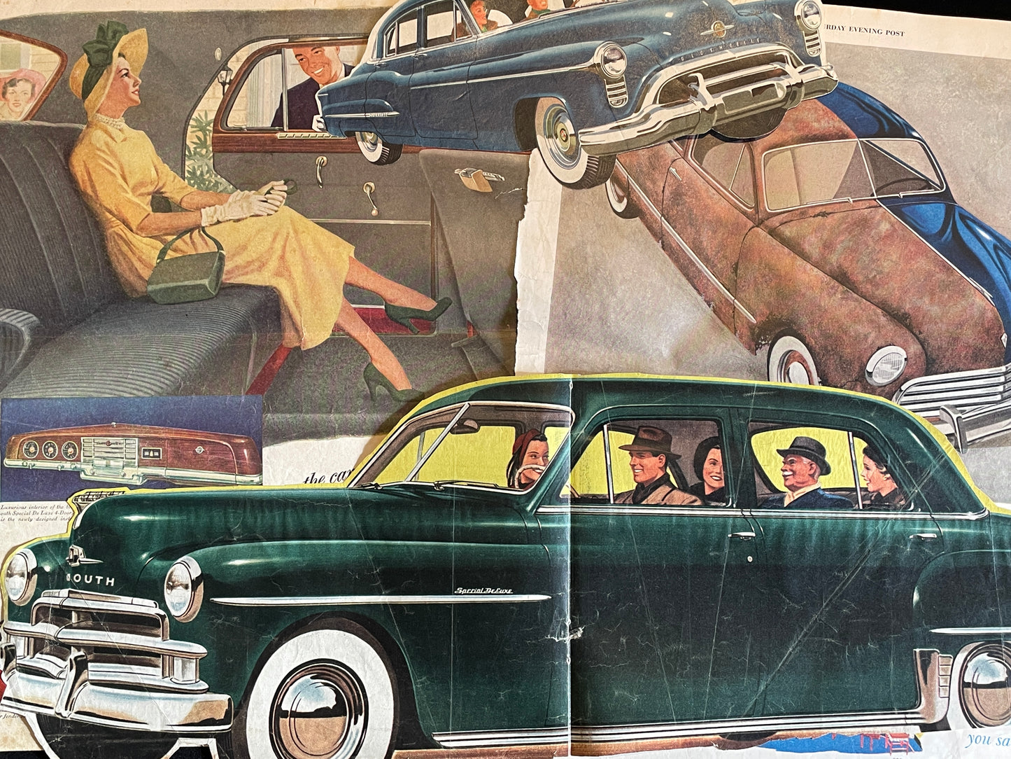 Automotive related advertising from 1949 newspapers