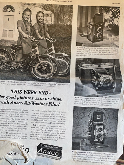 Automotive related advertising from 1949 newspapers