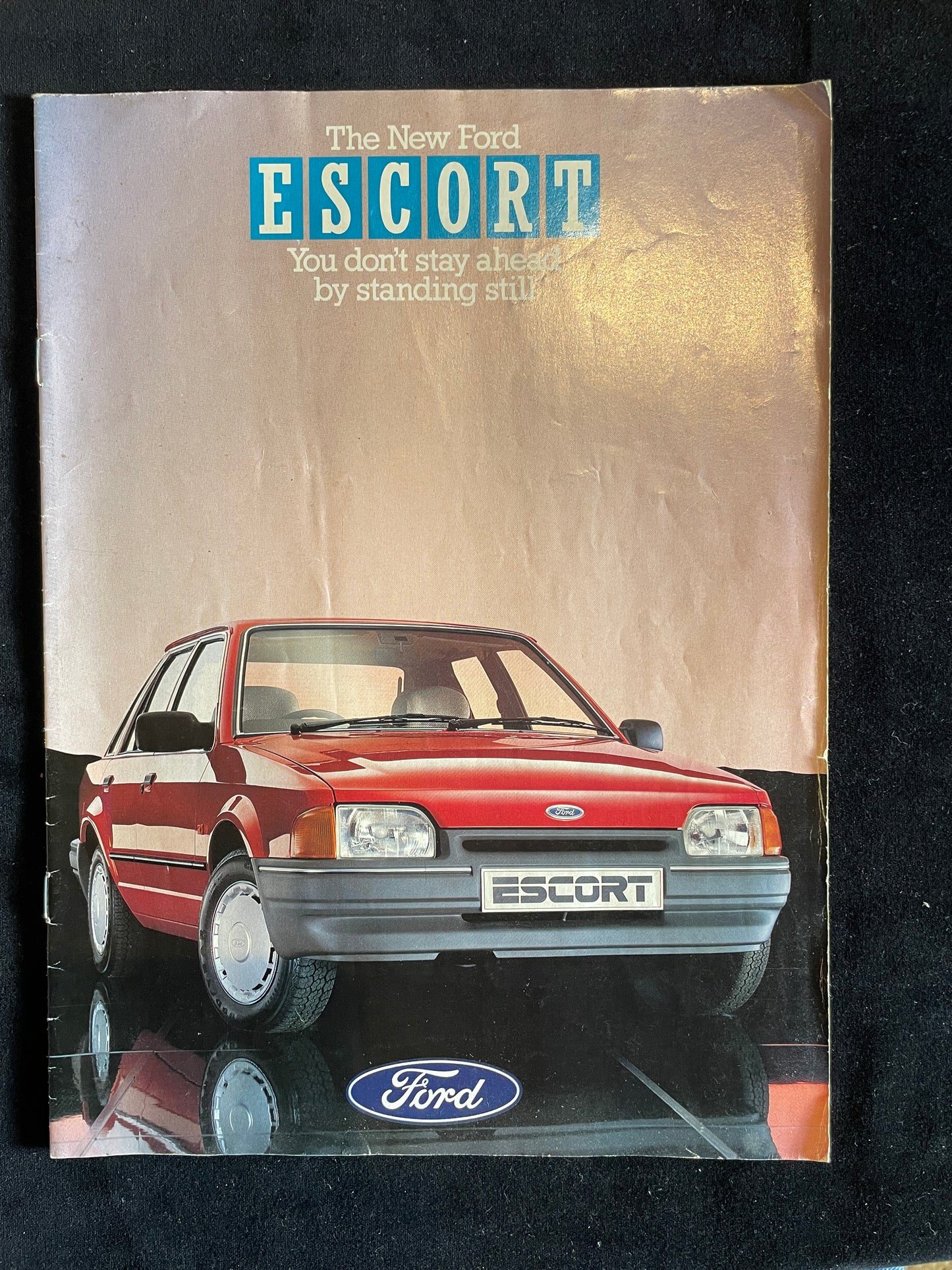 Original early 80's Ford Escort dealership brochure -XR3i, Popular, Ghia