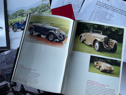 Five Bonhams motor automotive brochures and pamphlets advertising pending automotive auctions