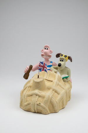 Wallace & Gromit Money Box Sand Car At The Beach Aardman 1989