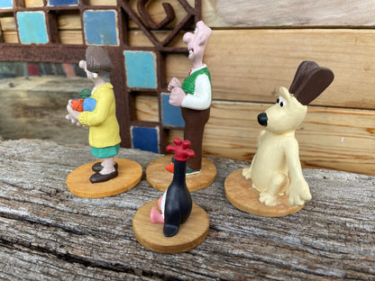 Vintage Wallace and Gromit character figures c90's