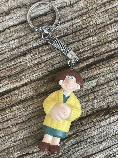 Wallace and Gromit Wendolene Ramsbottom key ring