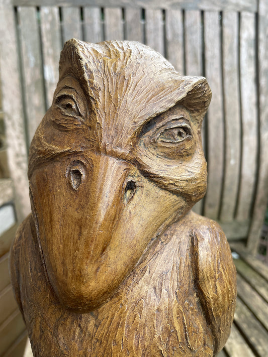 Martin Brothers Wally bird in stone 4.2kg 34cm tall