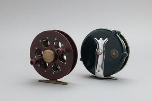 Vintage Fishing reels - English Paramount and a Bakelite example