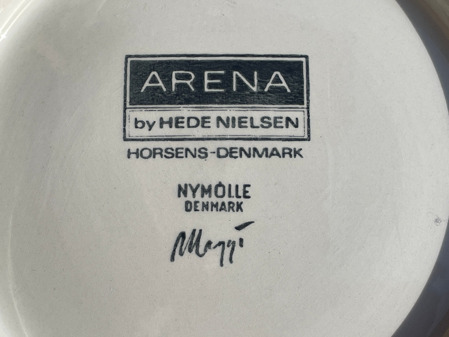 Arena by Hede Nielsen Horsens Denmark Nymolle 1969/1970 plate