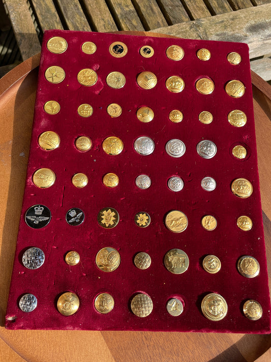 Military buttons and others- Army , civil , Royal Household ,Royal Navy, Scots Guards, RAF