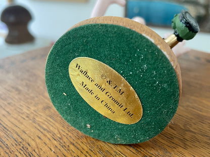 Wallace and Gromit Figurine – Wallace Character Figure on Faux Wood Base (12 cm)