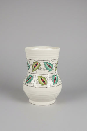 Art Deco Charlotte Rhead for Crown Ducal vase - Leaf and Trellis pattern