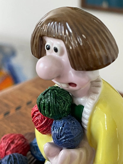 Wallace and Gromit Woolshop Encounter Figurine – Coalport Hand Painted Porcelain First Edition 2003
