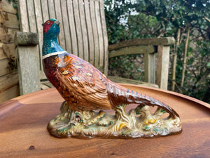 Vintage pheasant Beswick porcelain figurine model 1226 large 19cm long