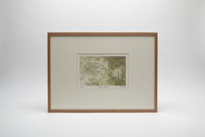 Chris Orr limited edition titled Drunken Bidford - signed 1971 - 63x45 frame