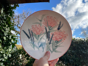 Poole Pottery bowl hand painted by Sara Peach c1991 - 26.5cm diameter