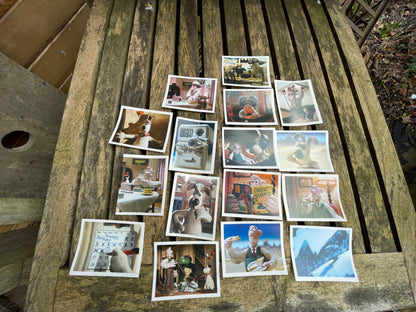 Collection of Wallace and Gromit Merlin collection card/stickers from 1990's