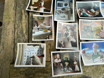 Collection of Wallace and Gromit Merlin collection card/stickers from 1990's