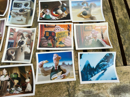 Collection of Wallace and Gromit Merlin collection card/stickers from 1990's