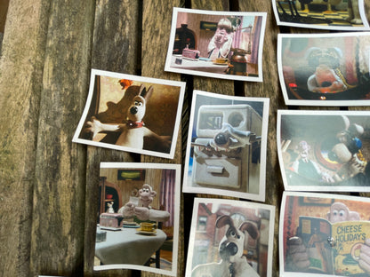 Collection of Wallace and Gromit Merlin collection card/stickers from 1990's