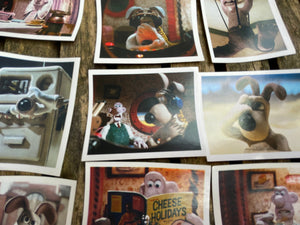 Collection of Wallace and Gromit Merlin collection card/stickers from 1990's