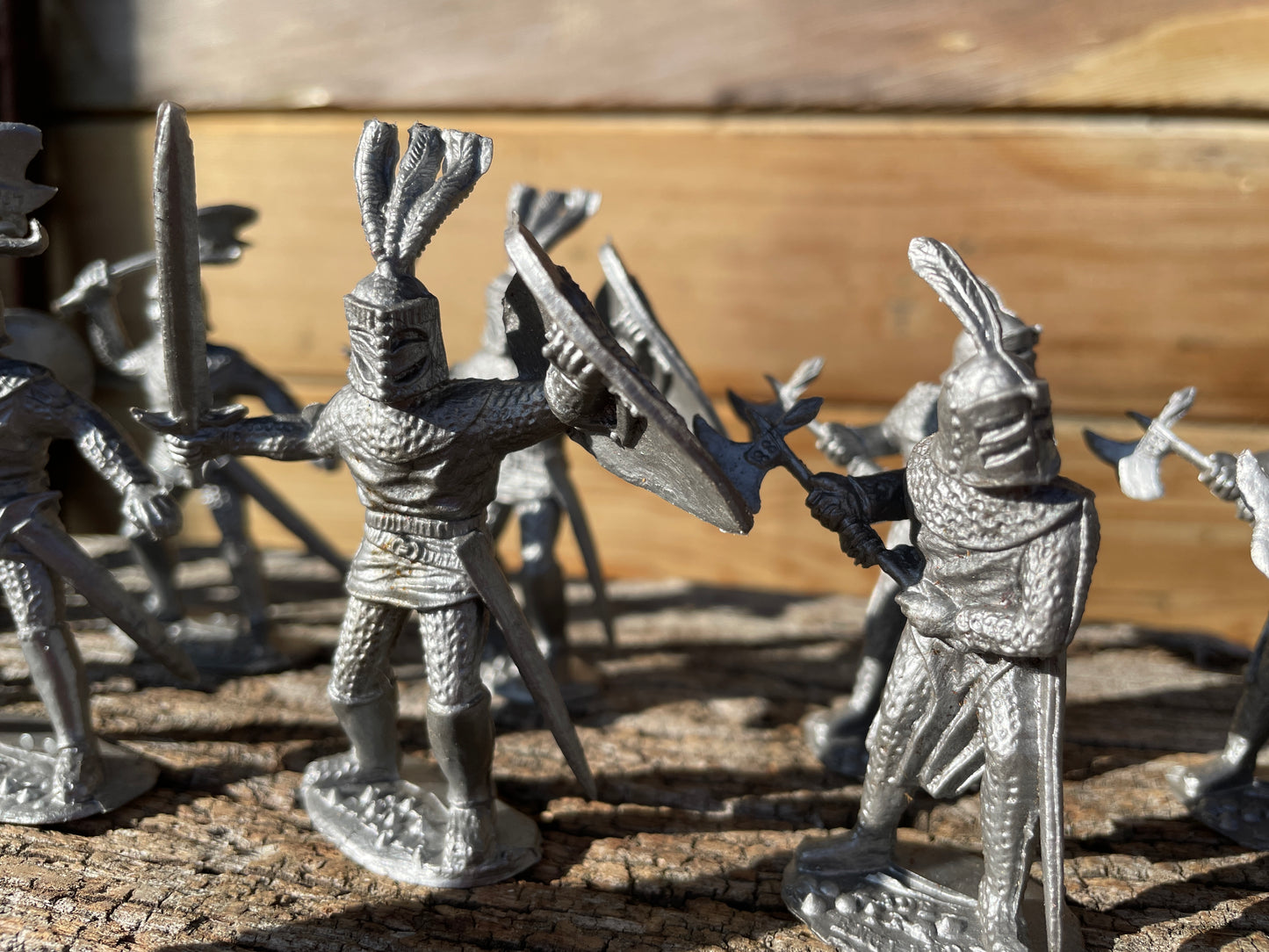 Plastic toy soldiers, Medieval Knights, Timpo Toys 1970's vintage