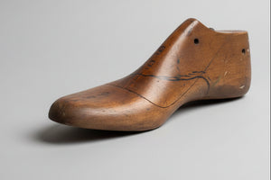 Antique Cobbler's wooden shoe last or former stamped and marked