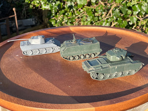 Airfix plastic models of tanks and troop carrier 1970's - Panther and centurion tanks