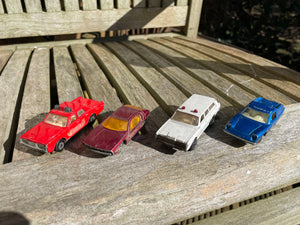Matchbox Series  diecast Lamborghini Marzal, Mercury,  Mercury Police car ,  Lotus Europa  Superfast
