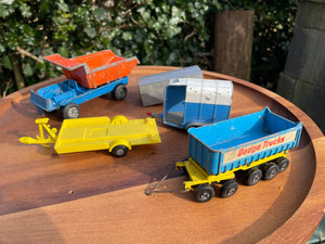 Lone Star, Corgi Lesney, Matchbox diecast commercial toy vehicles and trailers