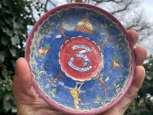 Antique Cadburys cup chocolate J G Meakin England porcelain saucer c1910