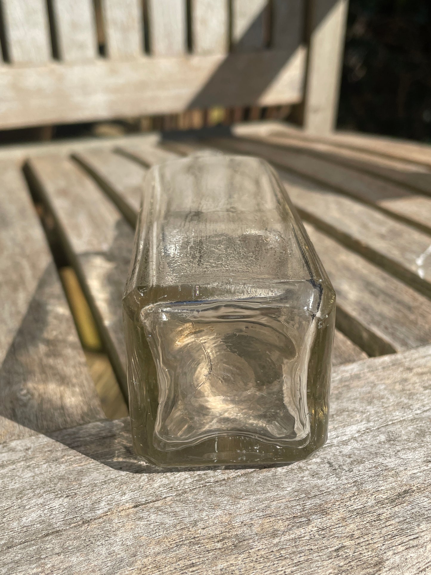 Antique J Lyons and Co. London Coffee and Chicory extract clear glass bottle