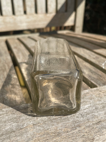 Antique J Lyons and Co. London Coffee and Chicory extract clear glass bottle