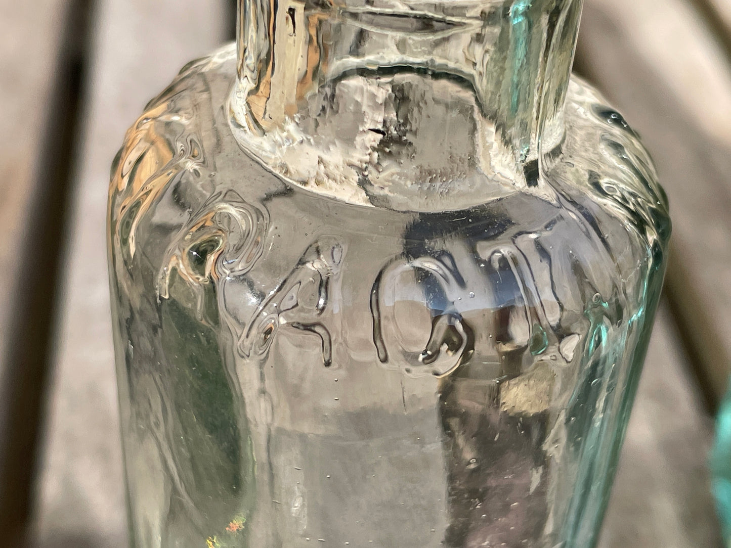 Five Antique and vintage small bottles incl. Masons Extract and Owbridge's Lung Tonic Hull examples