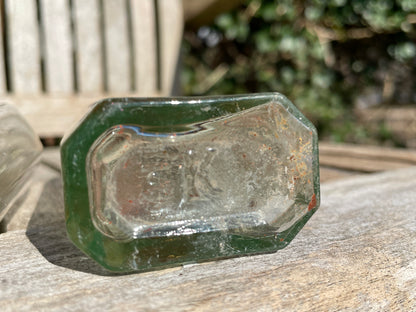 Yates's Wine Lodge  and two other long necked antique bottles