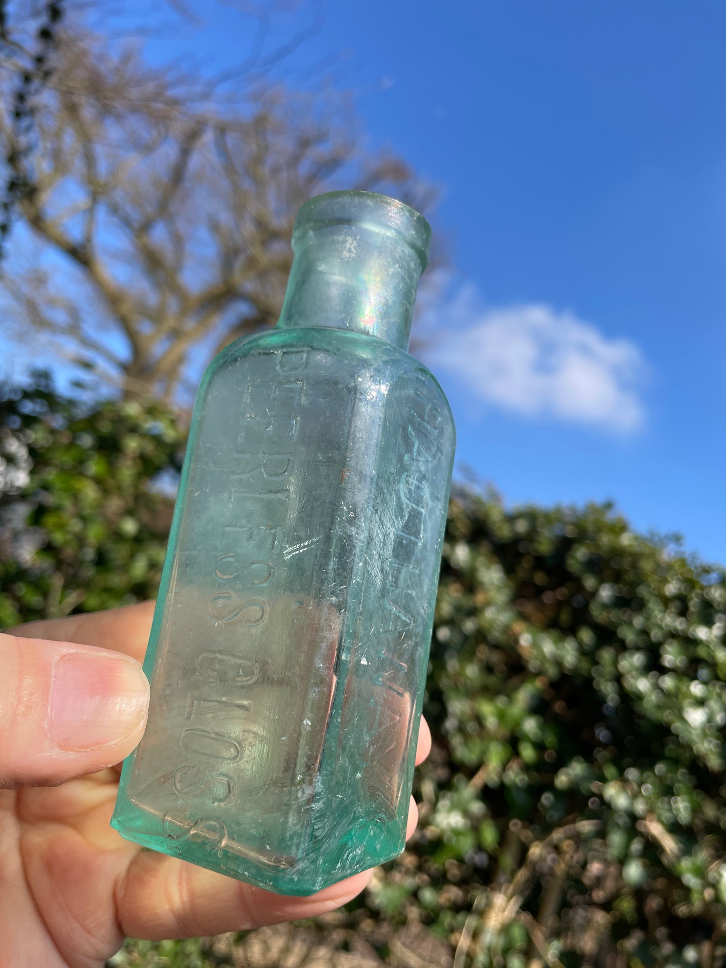 One Hauthaway's Peerless Gloss, Two Eiffel Tower and one Daddies sauce old bottles