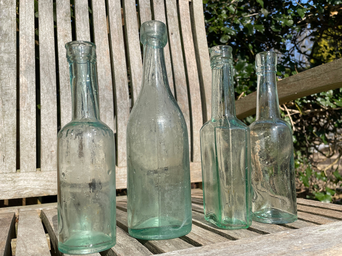 Victorian glass bottles including Yorkshire Relish Goodall Backhouse, American, JR & S examples