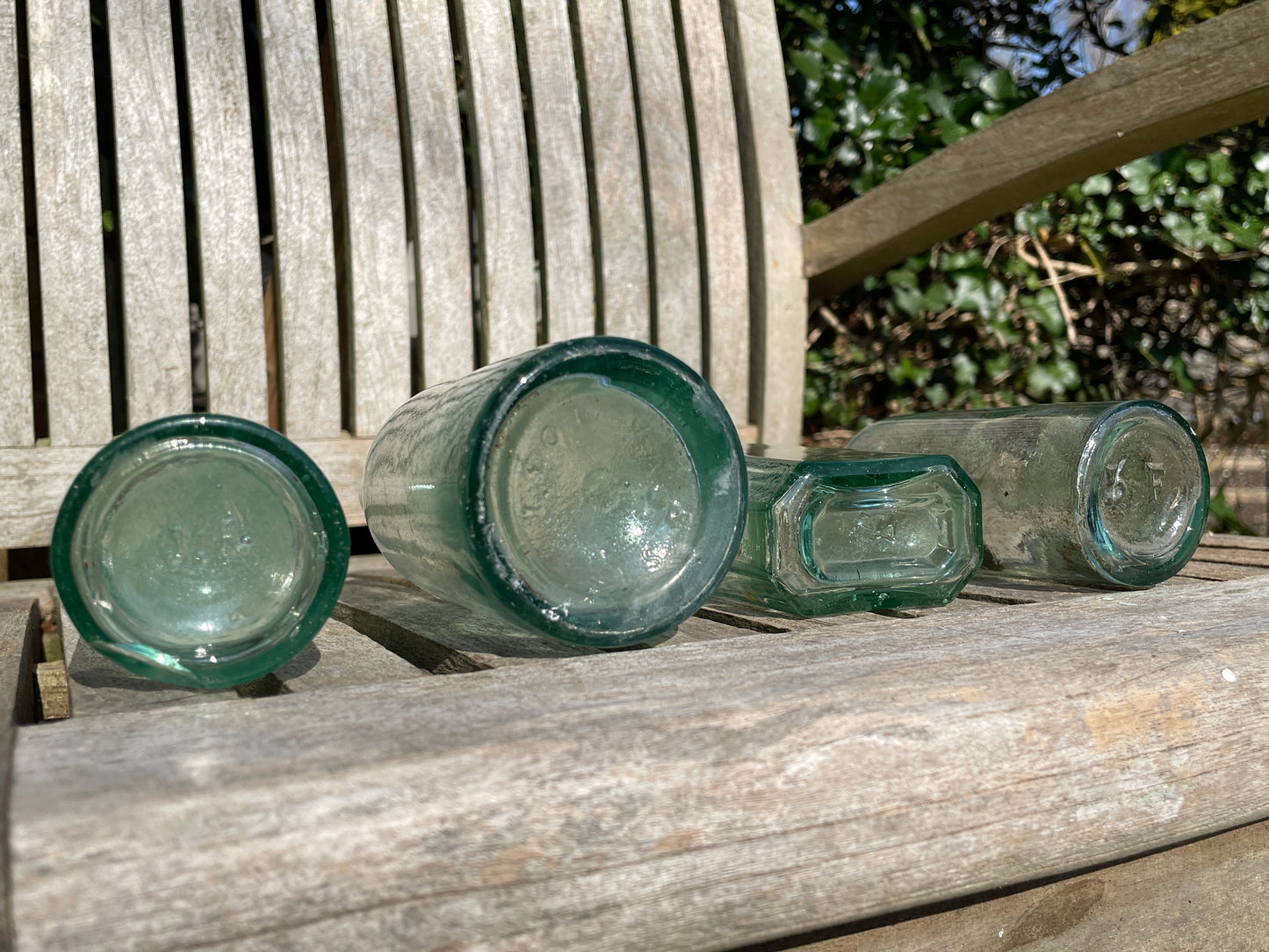 Victorian glass bottles including Yorkshire Relish Goodall Backhouse, American, JR & S examples