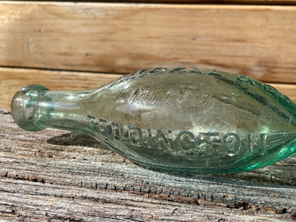 Victorian Torpedo Handell and Co. Limited Teddington glass bottle c1880