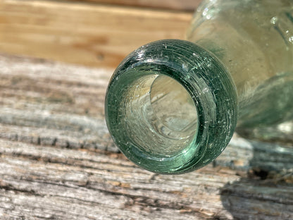 Victorian Torpedo Handell and Co. Limited Teddington glass bottle c1880