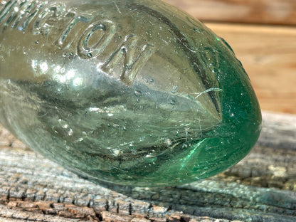 Victorian Torpedo Handell and Co. Limited Teddington glass bottle c1880