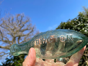 Victorian Torpedo Handell and Co. Limited Teddington glass bottle c1880
