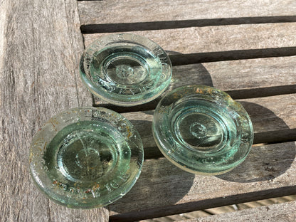 Two Cannington Shaw and Co. Ld St Helens and one S. Pearson West Bromwich glass jar lid