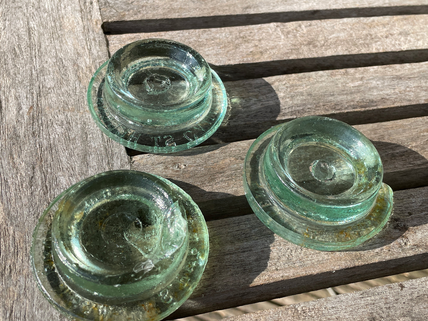 Two Cannington Shaw and Co. Ld St Helens and one S. Pearson West Bromwich glass jar lid