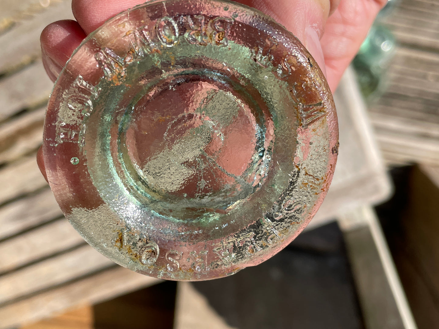 Two Cannington Shaw and Co. Ld St Helens and one S. Pearson West Bromwich glass jar lid