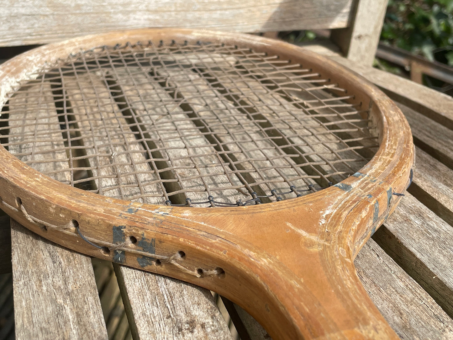 Vintage Wooden Tennis Racket, The Prefect, Grays Of Cambridge