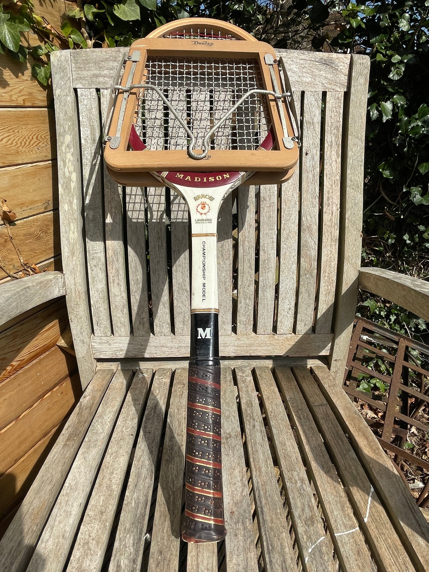 Vintage tennis racket -Madison Arrow Championship model made by Taiwan Strong of Japan