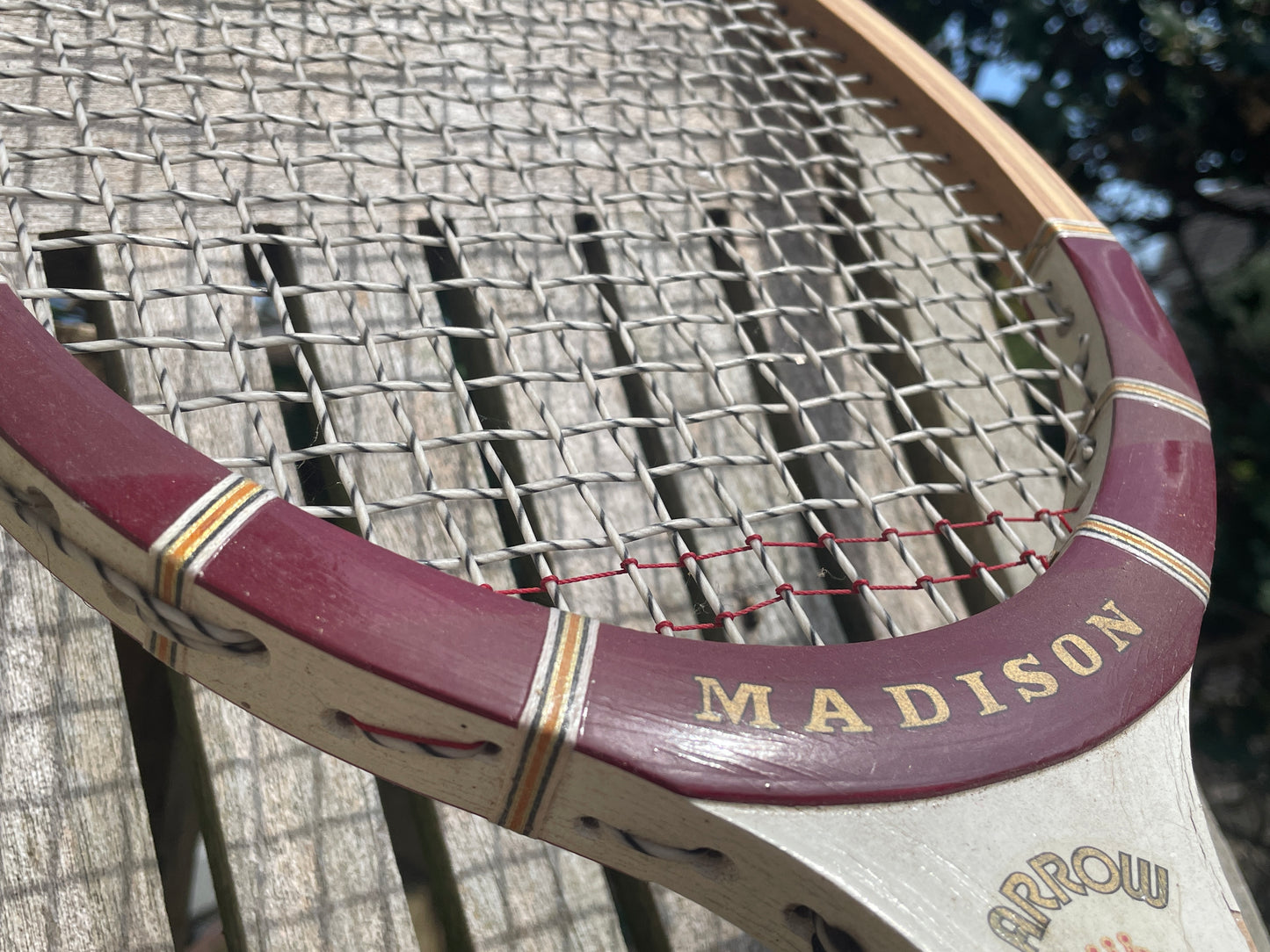 Vintage tennis racket -Madison Arrow Championship model made by Taiwan Strong of Japan