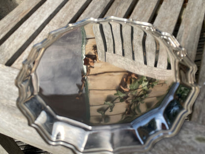 Royal Marine Commando passing out commemorative silver salvo 21cm diameter militaria
