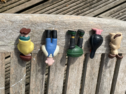 Vintage Wallace and Gromit figures Wallace, Gromit, Feathers McGraw, Wrong trousers, Wendolene 5.5cm tall