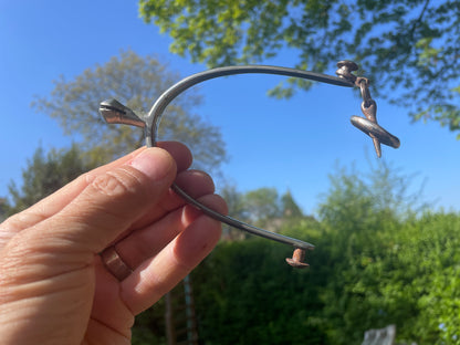 Antique British Royal Artillery Lieutenant Colonel’s Riding Spurs – Nickel-Plated, Marked “G.S.H.