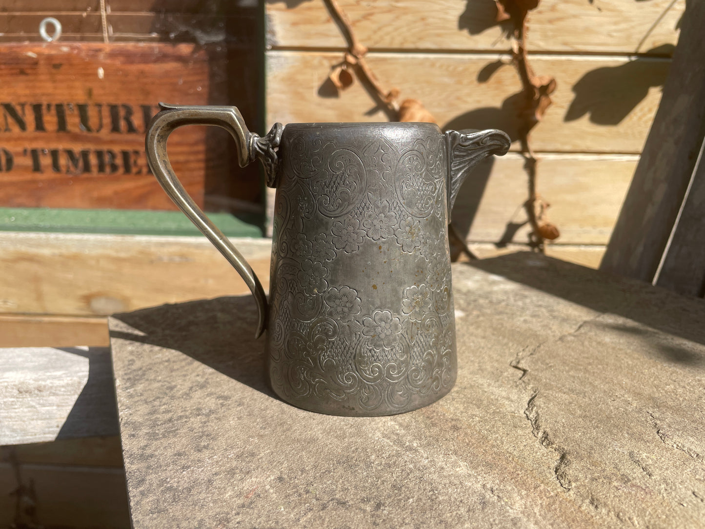 Antique Pewter Jug – Matchless Cleanser Soap Advertising Pitcher by J.H. Potter Sheffield