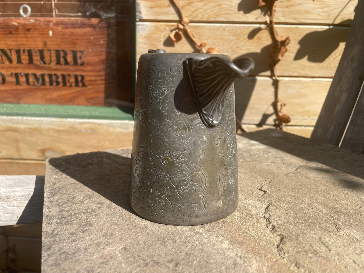 Antique Pewter Jug – Matchless Cleanser Soap Advertising Pitcher by J.H. Potter Sheffield